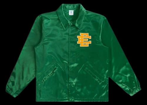 Eric Emanuel EE Coaches Jacket Green/Yellow