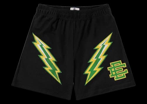 Eric Emanuel EE Short Black/Green Bolt