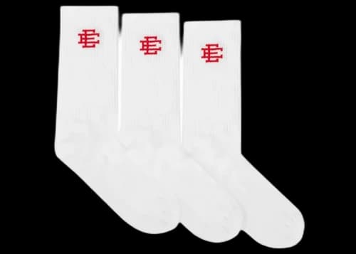Eric Emanuel EE Socks White/Red