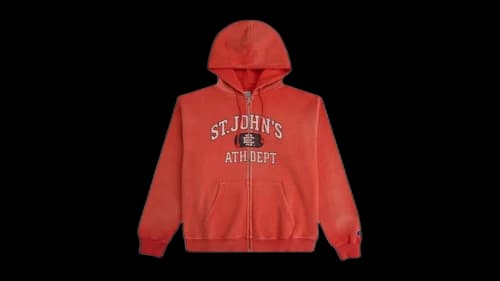 Eric Emanuel EE St. John's Zip-Up Hoodie Red