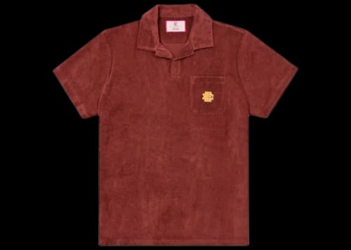 Eric Emanuel EE Terry Polo Maroon/Russet