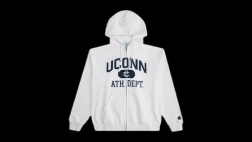 Eric Emanuel EE UCONN Zip-Up Hoodie White