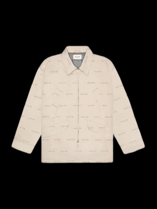 FEAR OF GOD All Over Print Nylon Field Jacket Bone