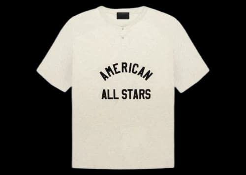 Fear of God All Star Henley Tee Cream Heather