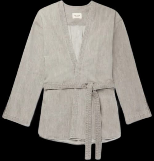 FEAR OF GOD Denim Kimono Jacket Grey