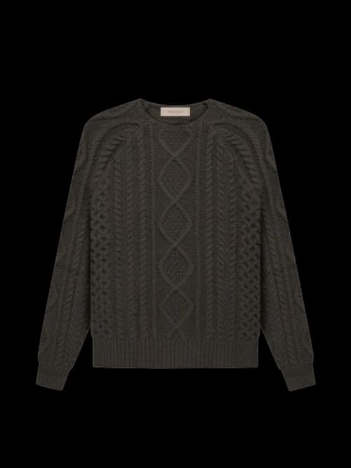 Fear of God Essentials Cable Knit Off Black