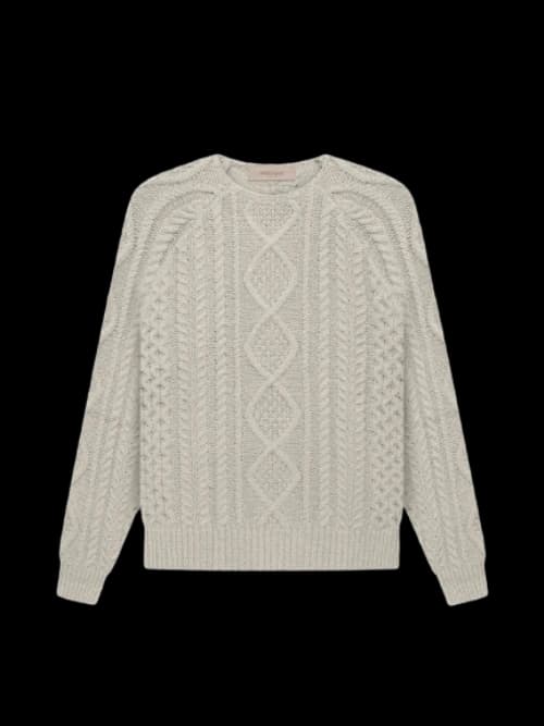 Fear of God Essentials Cable Knit Smoke