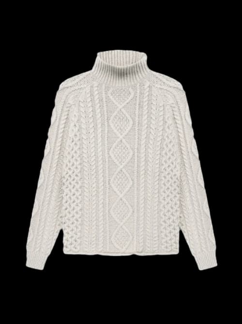 Fear of God Essentials Cable Knit Turtleneck Wheat