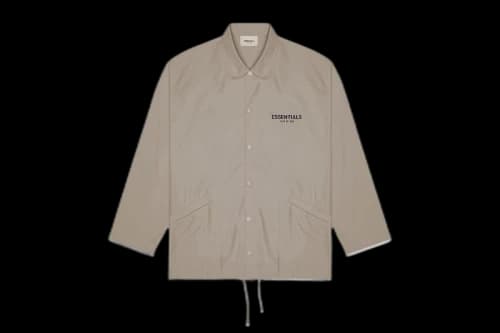 Fear of God Essentials Coach Jacket Taupe