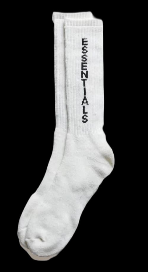 Fear of God Essentials Crew Socks Cream/Black