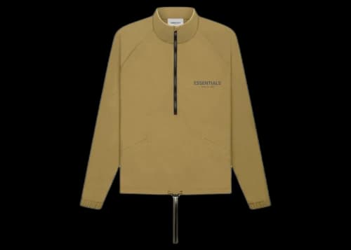 Fear of God Essentials Half Zip Track Jacket Amber