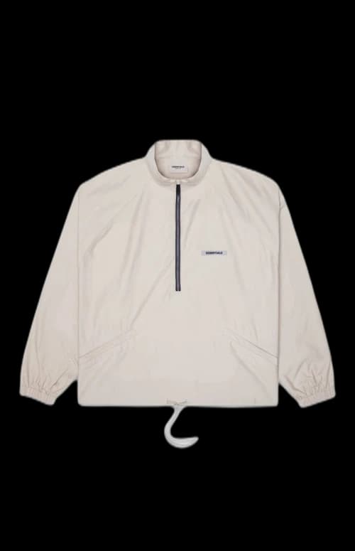 Fear of God Essentials Half Zip Track Jacket Moss