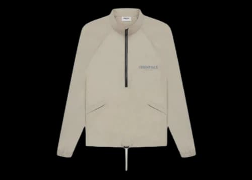 Fear of God Essentials Half Zip Track Jacket (SS21) Moss