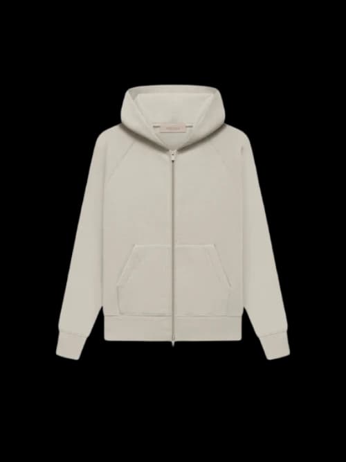 Fear of God Essentials Kids Full-zip Hoodie Smoke