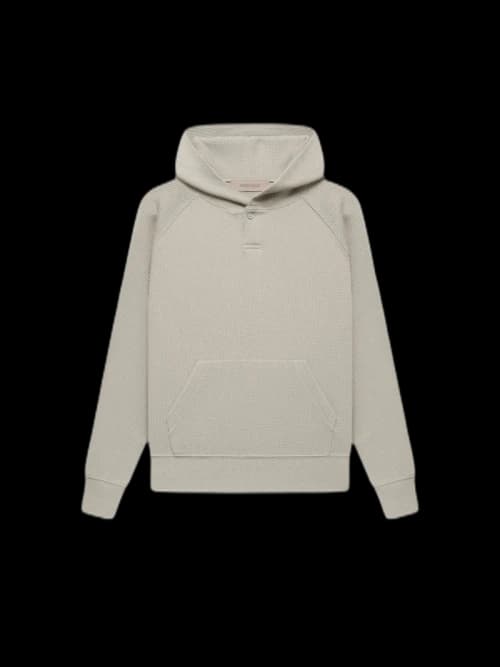 Fear of God Essentials Kids Henley Hoodie Smoke