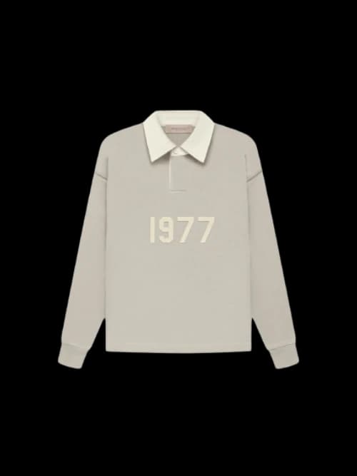 Fear of God Essentials Kids Henley Rugby Smoke