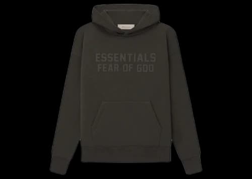 Fear of God Essentials Kids Hoodie Off Black