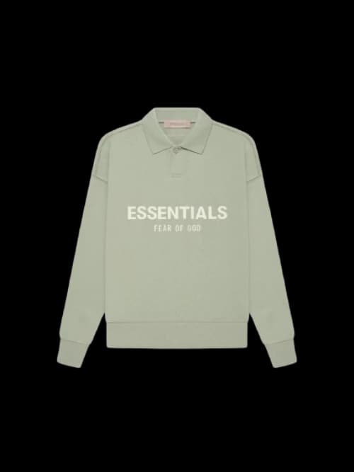 Fear of God Essentials Kids L/S Polo Seafoam