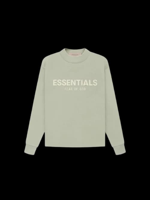 Fear of God Essentials Kids L/S T-shirt Seafoam