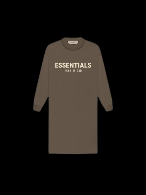 Fear of God Essentials Kid's L/S Tee Dress Wood
