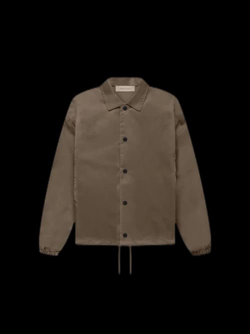 Fear of God Essentials Kid's Nylon Coaches Jacket Wood