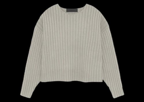 Fear of God Essentials Kids Raw Neck Sweater Seal