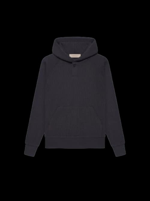 Fear of God Essentials Kids Waffle Henley Hoodie Iron