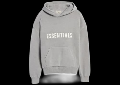 Fear of God Essentials Knit Pullover Hoodie (SS21) Cement/Pebble