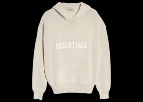 Fear of God Essentials Knit Pullover Hoodie (SS21) Stone/Oat