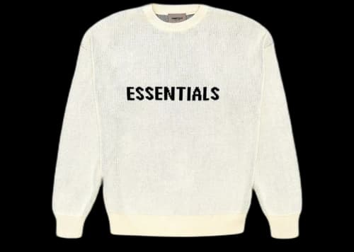 Fear of God Essentials Knit Sweater Buttercream