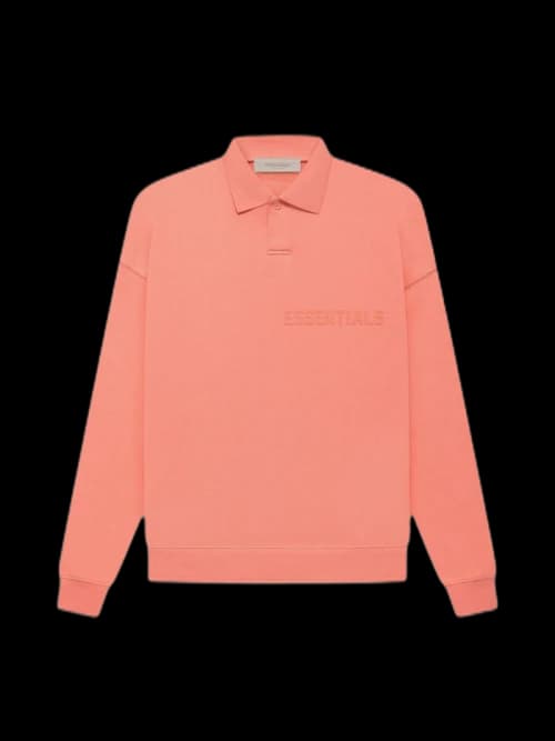 Fear of God Essentials L/S Polo Coral