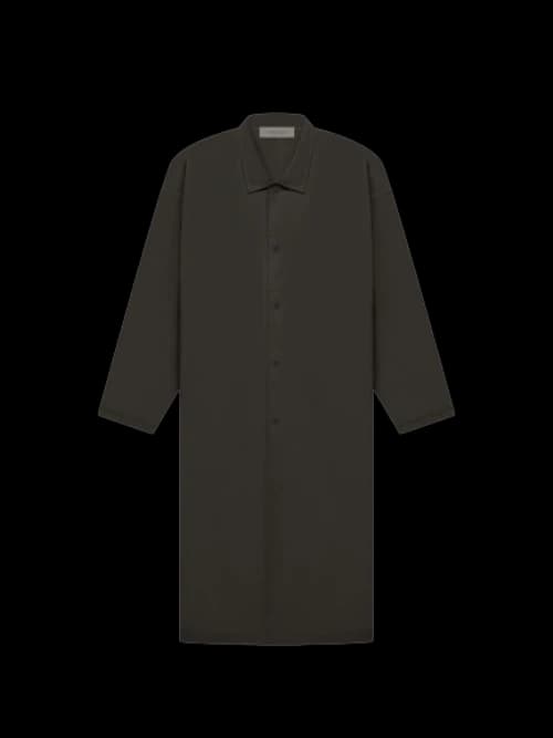 Fear of God Essentials Long Coat Off Black