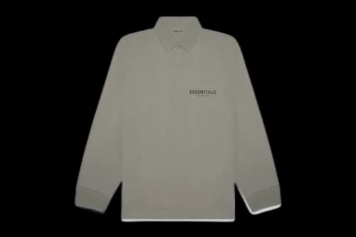 Fear of God Essentials Long Sleeve Boxy Polo Cement
