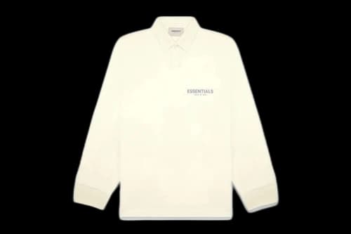 Fear of God Essentials Long Sleeve Boxy Polo Cream