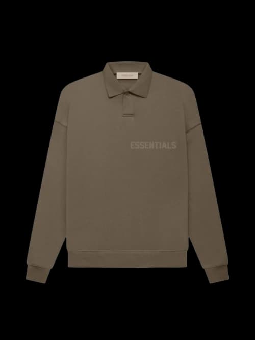 Fear of God Essentials LS Polo Wood