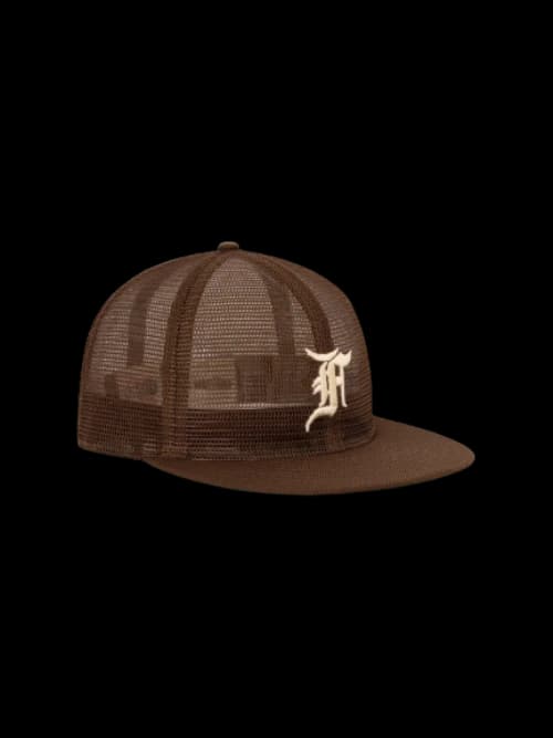Fear of God Essentials Mesh F 59Fifty Hat Walnut