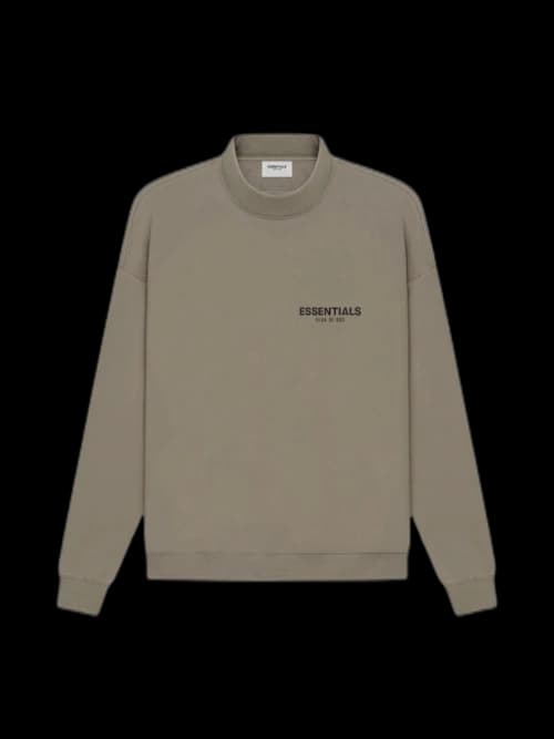Fear of God Essentials Mock Neck Sweater Taupe