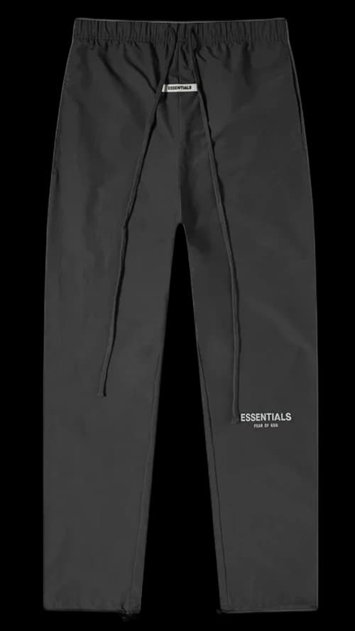 Fear of God Essentials Nylon Track Pants Black