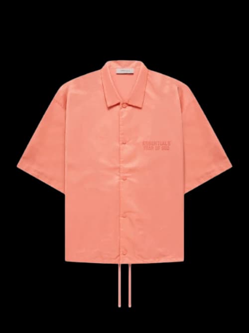 Fear of God Essentials S/S Nylon Shirt Coral