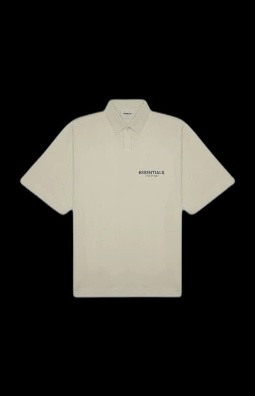 Fear of God Essentials Short Sleeve Boxy Polo Moss