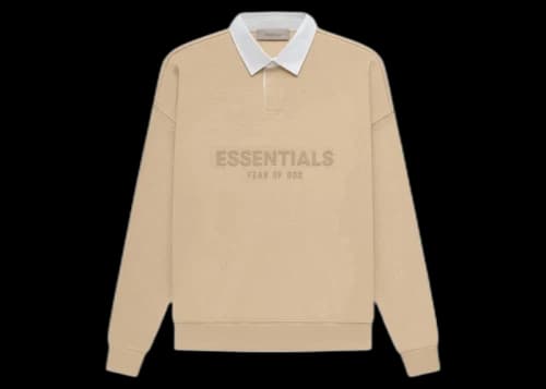 Fear of God Essentials Waffle Henley Rugby Sand