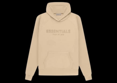 Fear of God Essentials Waffle Raglan Hoodie Sand