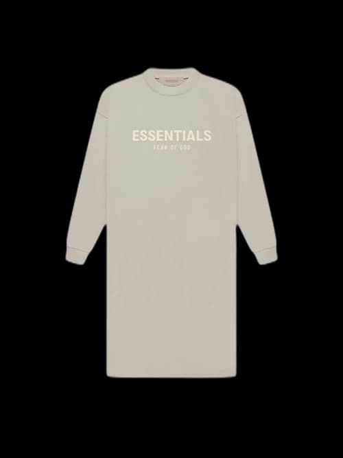 Fear of God Essentials Women's L/S T-shirt Dress Smoke