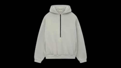 Fear of God Eternal Half Zip Hoodie Dove Grey