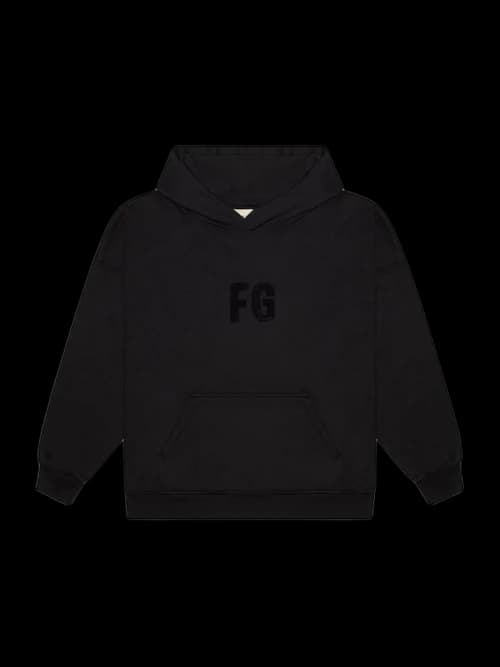 FEAR OF GOD Everyday 'FG' Hoodie Black/Black