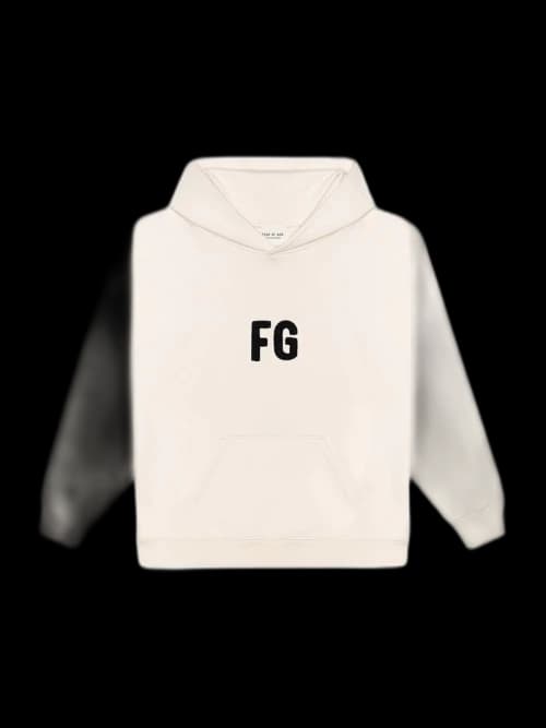 FEAR OF GOD Everyday 'FG' Hoodie Cream/Black
