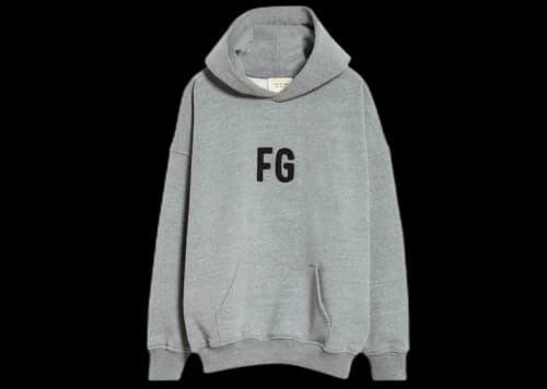 Fear of God Everyday 'FG' Hoodie Grey Black