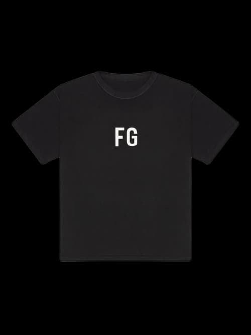 FEAR OF GOD FG Logo T-shirt Vintage Black