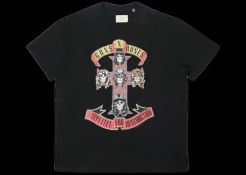FEAR OF GOD FOG Guns N' Roses Boxy T-shirt Black