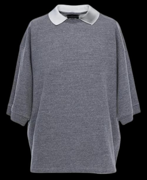 FEAR OF GOD Heavy Terry Crewneck Polo Grey